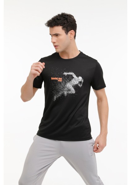 ml Sten 11PRF-244 4fx Siyah Erkek Kısa Kol T-Shirt