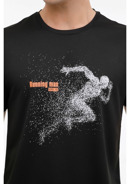 ml Sten 11PRF-244 4fx Siyah Erkek Kısa Kol T-Shirt