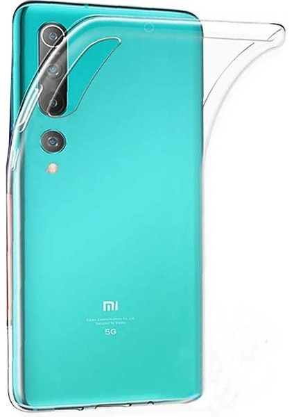 Xiaomi Mi 10 Kılıf Süper Silikon Yumuşak Arka Koruma Şeffaf