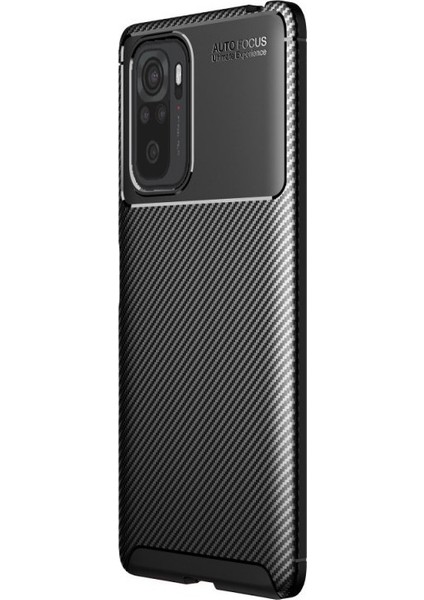 Xiaomi Redmi Note 10 Kılıf Negro Karbon Dizayn Silikon Siyah