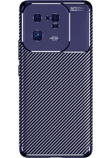 Xiaomi Mi 13 Pro Kılıf Negro Karbon Kamera Korumalı Silikon Lüx Lacivert