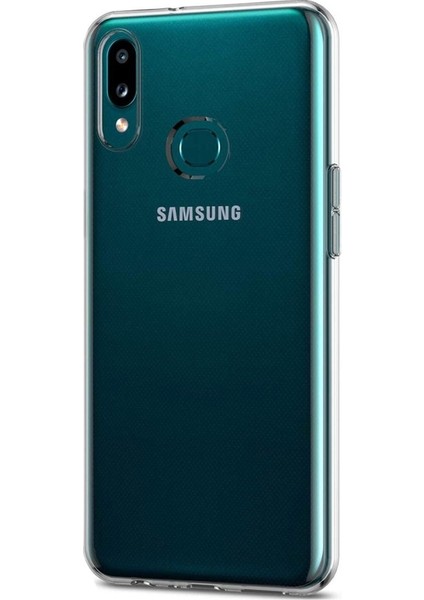 Samsung Galaxy A10S Kılıf Süper Silikon Yumuşak Arka Koruma Şeffaf