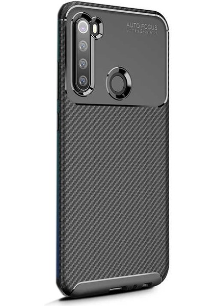 Xiaomi Redmi Note 8 Kılıf Negro Karbon Dizayn Silikon Siyah