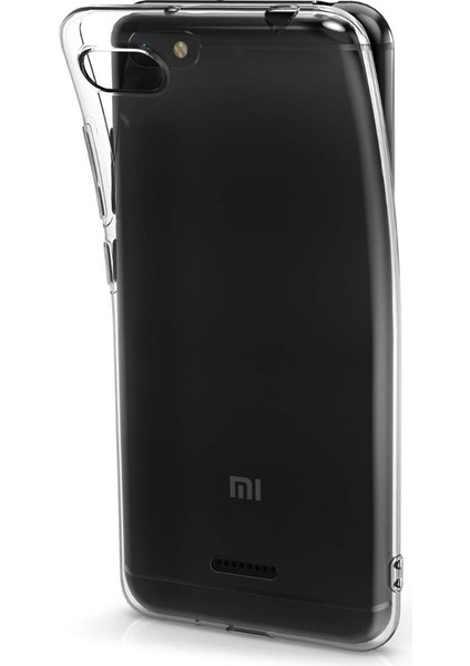 Xiaomi Redmi 6A Kılıf Süper Silikon Yumuşak Arka Koruma Şeffaf