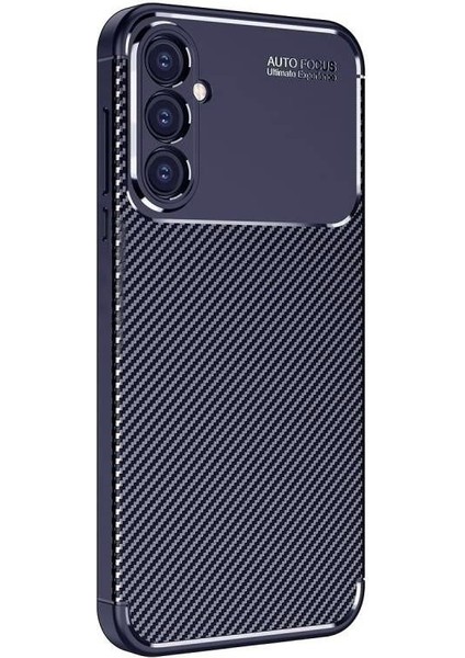 Samsung Galaxy S24 Kılıf Negro Karbon Kamera Korumalı Silikon Lüx Lacivert