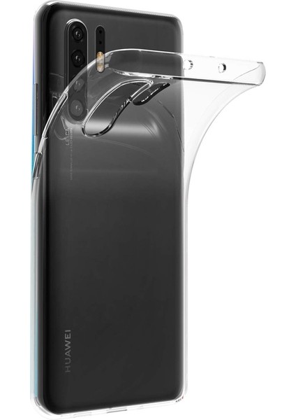 Huawei P30 Pro Kılıf Süper Silikon Yumuşak Arka Koruma Şeffaf