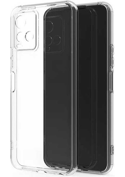 Vivo Y33S Kılıf Süper Silikon Kamera Korumalı Şeffaf