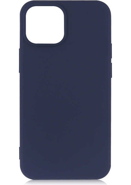 Apple iPhone 13 Kılıf Korumalı Premier Mat Silikon Lacivert