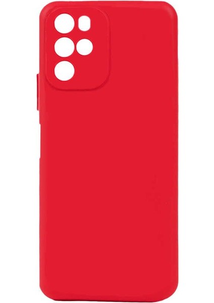 Omix X700 Kılıf Mat Lüx Kamera Korumalı Premier Mat Silikon Kırmızı