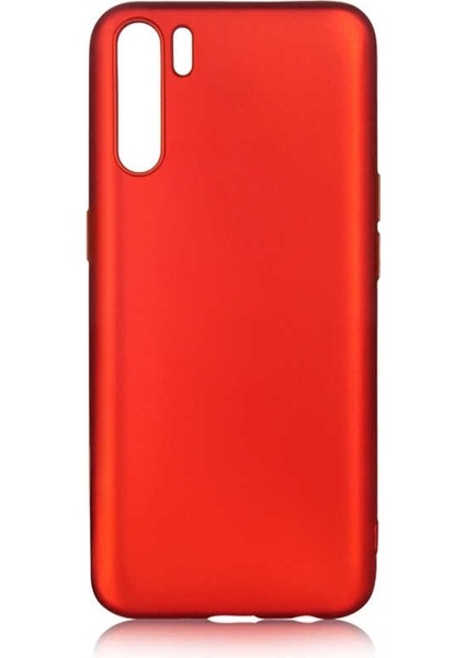 Oppo A91 Kılıf Premier Silikon Esnek Koruma Kırmızı