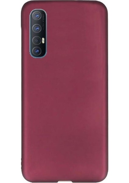 Oppo Reno 3 Pro Kılıf Premier Silikon Esnek Koruma Mürdüm
