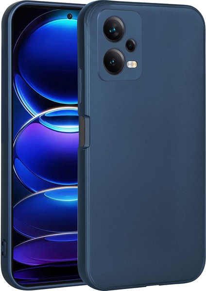 Xiaomi Redmi Note 12 5g Kılıf Premier Mat Silikon Renkli Lüx Korumalı Lacivert