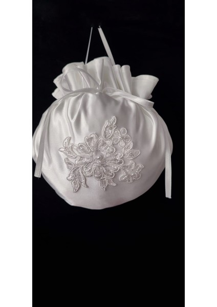 Moda Nur,kırık Beyaz Gelin Takı Kesesi,gelin Çantası,gelin Aksesuarları,düğün,halay,kına,sünnet modelleri
