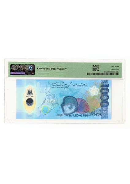Filipinlerphilippines 1000 Piso 2022 Polymer Sertifikalibanknot 67 Epq Çil fiyatları