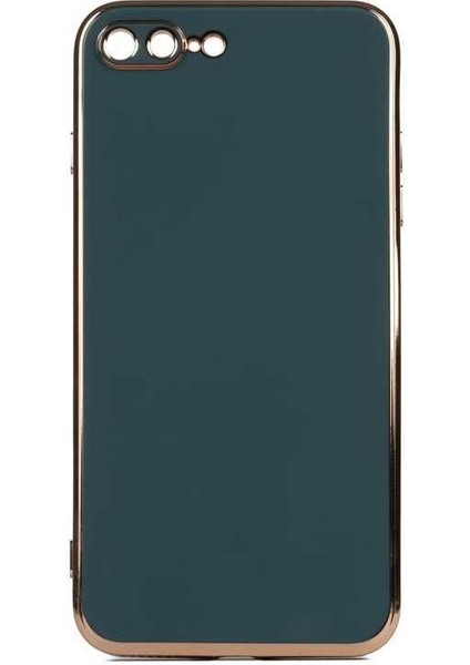 Apple iPhone 7 Plus Kılıf Bark Lazer Silikon Koyu Yeşil