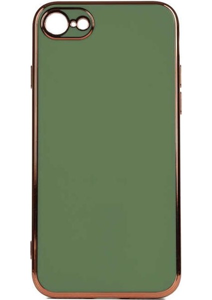 Apple iPhone Se 2020 Kılıf Bark Lazer Silikon Yeşil