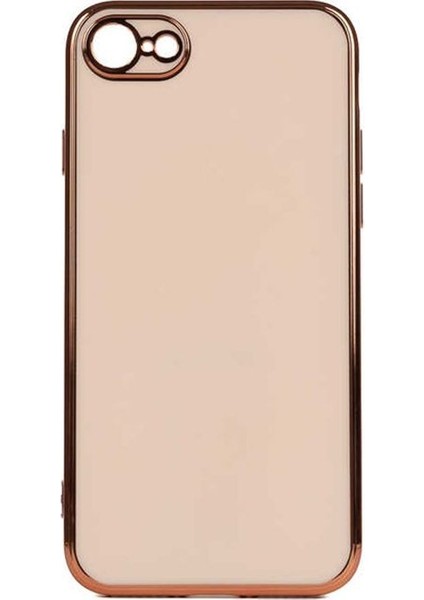 Apple iPhone Se 2020 Kılıf Bark Lazer Silikon Bronz