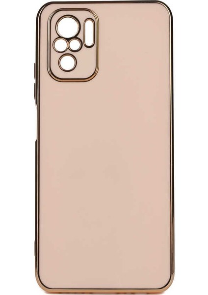 Xiaomi Redmi Note 10 Kılıf Bark Lazer Silikon Bronz