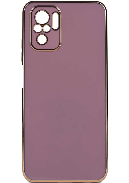 Xiaomi Redmi Note 10 Kılıf Bark Lazer Silikon Mor