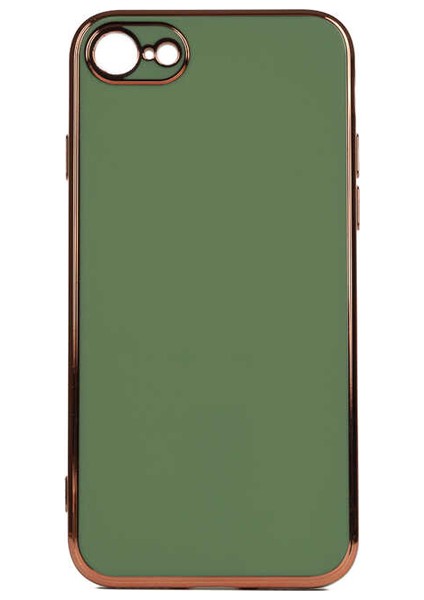 Apple iPhone 8 Kılıf Bark Lazer Silikon Yeşil