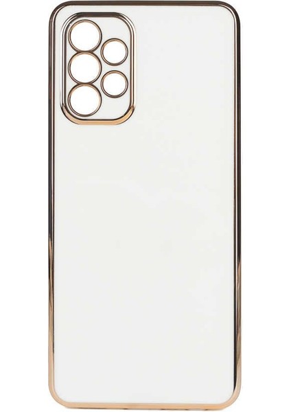 Samsung Galaxy A72 Kılıf Bark Lazer Silikon Beyaz