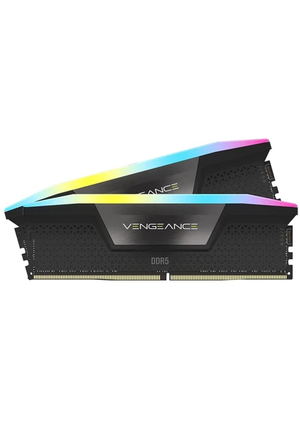 Corsaır CMH32GX5M2B6400C32 32GB (2X16GB) Vengeance Rgb Ddr5 Dram 6400MT/S CL32 Memory Kıt Black