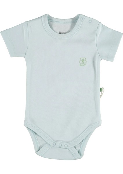 Andywawa Bibaby Biorganic Basic Nature Kısa Kol Body 56884 Mavi
