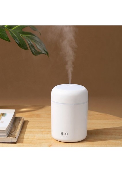 Beyaz H2O Humidifier 300 ml Ulrasonik Hava Nemlendirici Buhar Makinesi ve Aroma Difüzörü 2 Yıl fırsatları