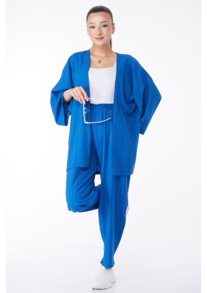 24679-SAKS Kimono Pantolon Ikili Takım