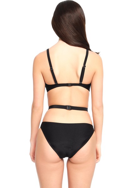 Kadın Siyah Derin Dekolteli Mayokini 23S107ST modelleri