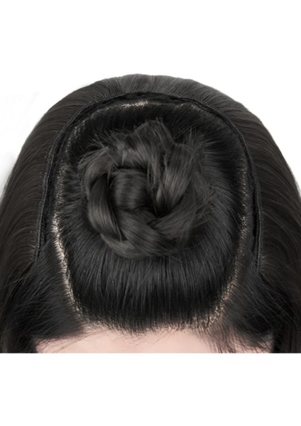 Kahverengi Özel Yapım Yarım Peruk Kahve Hayalet Peruk fiyatları