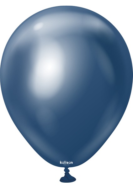 6 Inç Krom Gece Mavisi Lateks Balon 10 Adet