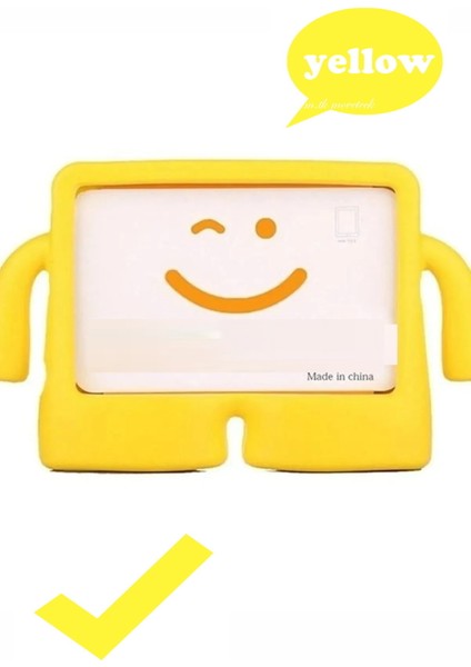 Samsung Galaxy Tab S9/ S9 Fe/S10 Fe/S10 Lite 10,9 Inç Uyumlu Renkli Ibuy Eğlenceli Emoji Standlı Çocuk Tablet Kılıfı X510 X710