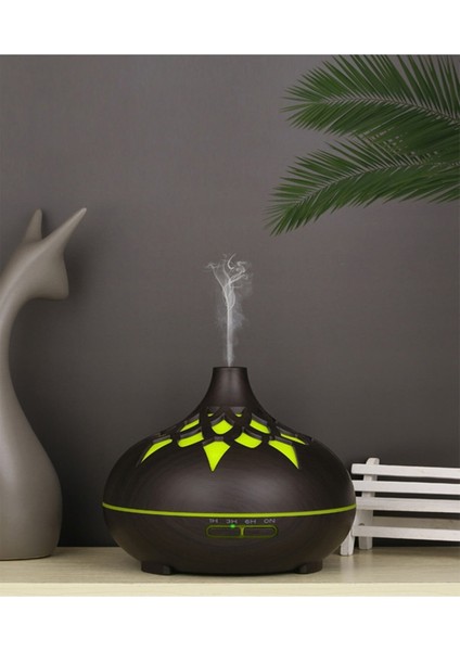 2 Yıl Hava Nemlendirici Aromatik Oda Kokusu Difüzörü Buhar Ultrasonik LED Işıklı 500 ml Buhar Makin fırsatları