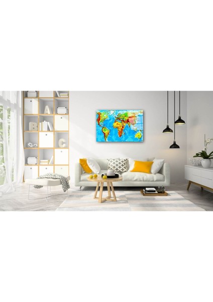 Dünya Haritası 73 Cam Tablo fiyatları