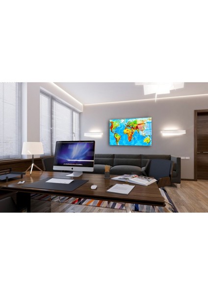 Dünya Haritası 73 Cam Tablo modelleri