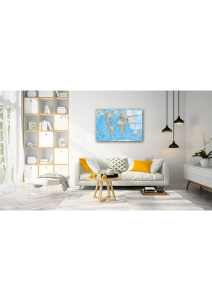 Dünya Haritası 58 Cam Tablo fiyatları