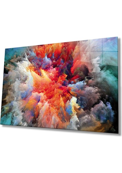 Soyut Cam Tablo 4mm Dayanıklı Temperli Cam