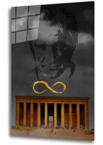 Atatürk Cam Tablo 4 mm Dayanıklı Temperli Cam