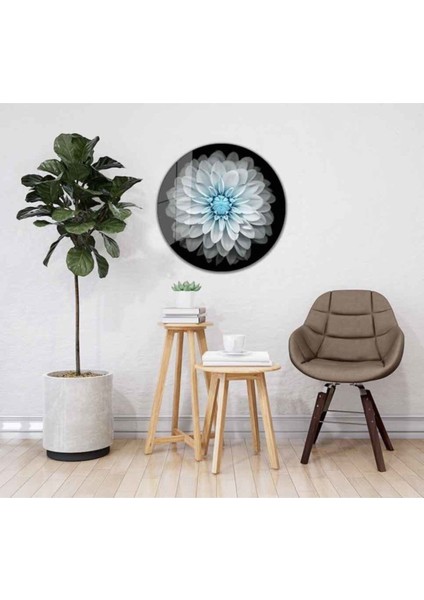 Çiçek Yuvarlak Cam Tablo 4mm Dayanıklı Temperli Cam fiyatları