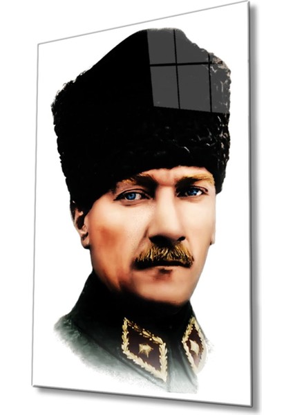 Atatürk Cam Tablo 4 mm Dayanıklı Temperli Cam