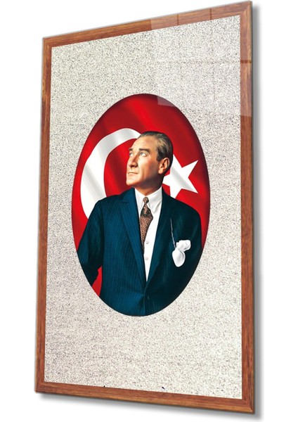 Atatürk Cam Tablo 4 mm Dayanıklı Temperli Cam