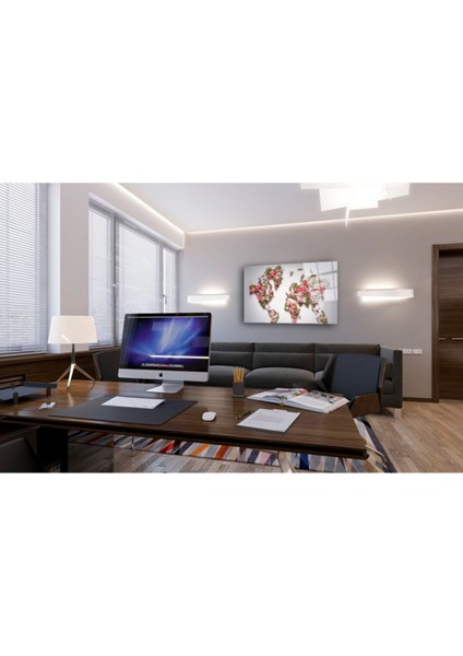 Dünya Haritası 80 Cam Tablo modelleri