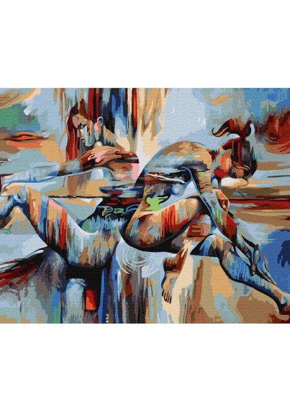 Canvas Tutku 8 Sayılarla Boyama Seti Kasnaklı