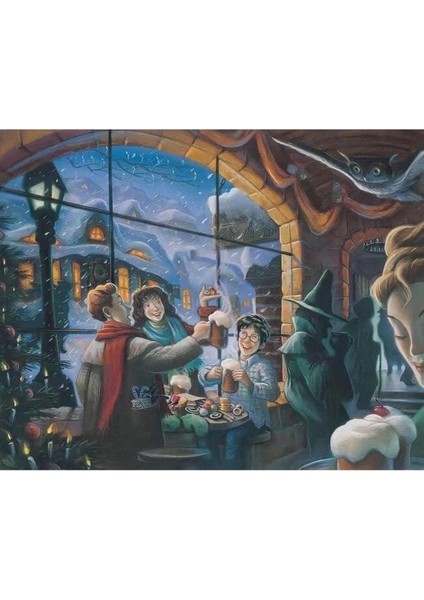 Canvas Bir Kıs Muhabbeti Sayılarla Boyama Seti Kasnaklı