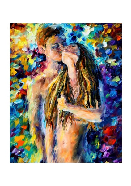 Canvas Genç Tutku Sayılarla Boyama Seti Kasnaklı