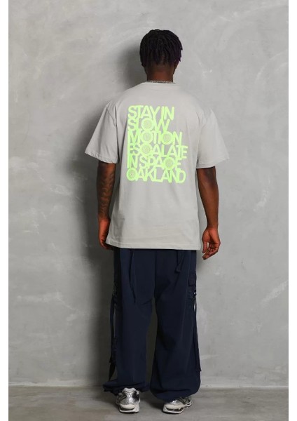 Zorm Erkek Baskılı Bisiklet Yaka T-Shirt 20/1 Penye - Gri fırsatları