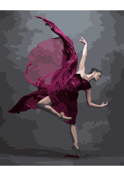 Canvas Bale Stili Sayılarla Boyama Seti Kasnaklı