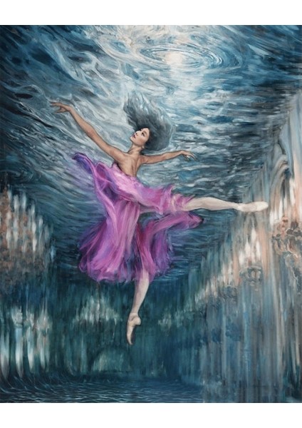 Canvas Düslerin Dansı Sayılarla Boyama Seti Kasnaklı