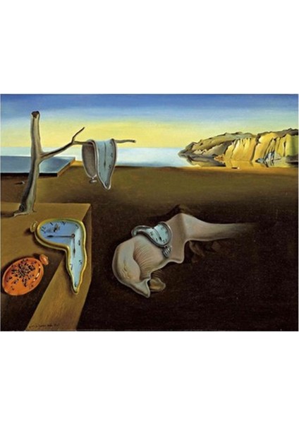 Canvas S.dali Eriyen Saatler Sayılarla Boyama Seti Kasnaklı